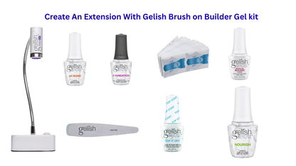 Create An Extension With Gelish Brush on Builder Gel kit