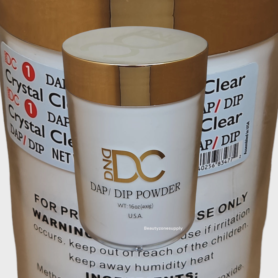 DC DND Dap Dip Powder Acrylic #001 Crystal Clear 16 oz