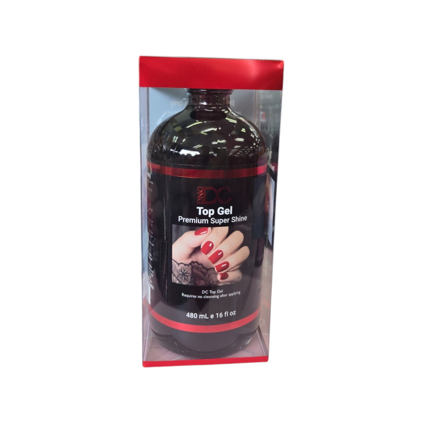 DC DND No Wipe Top Coat Gel #900 Refill 16 oz
