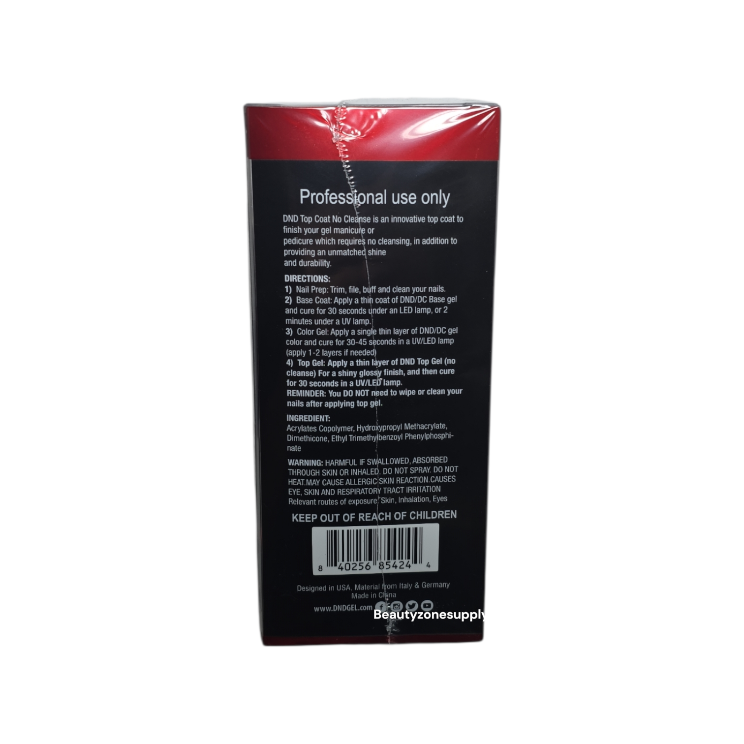 DC Top Gel Premium Super Shine Refill 8 oz - BeautyzoneNailSupply