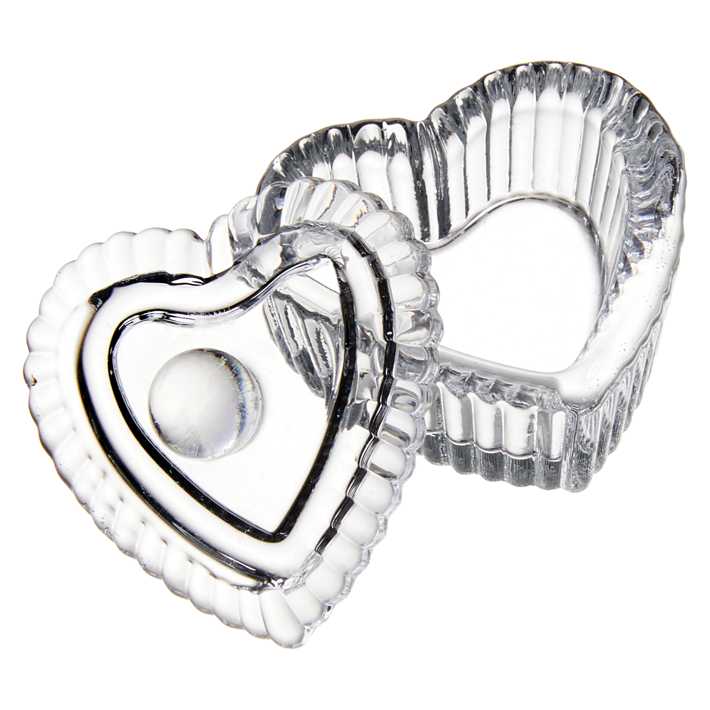 DL Pro Heart Dappen Dish, Glass - Clear #DL-C627