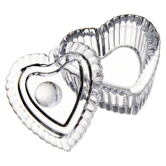 DL Pro Heart Dappen Dish, Glass - Clear #DL-C627