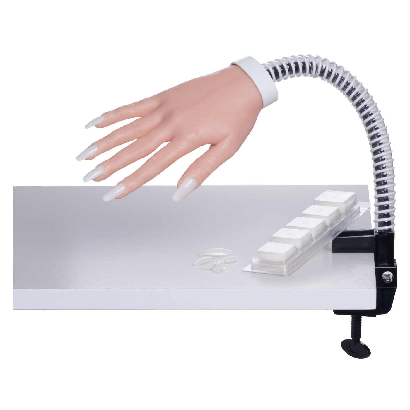 DL Pro Deluxe Flexible Practice Hand with 100 Nail Tips #DL-C581