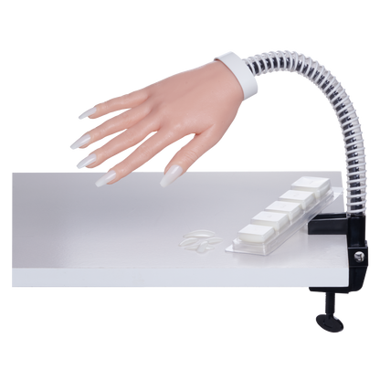 DL Pro Deluxe Flexible Practice Hand with 100 Nail Tips #DL-C581