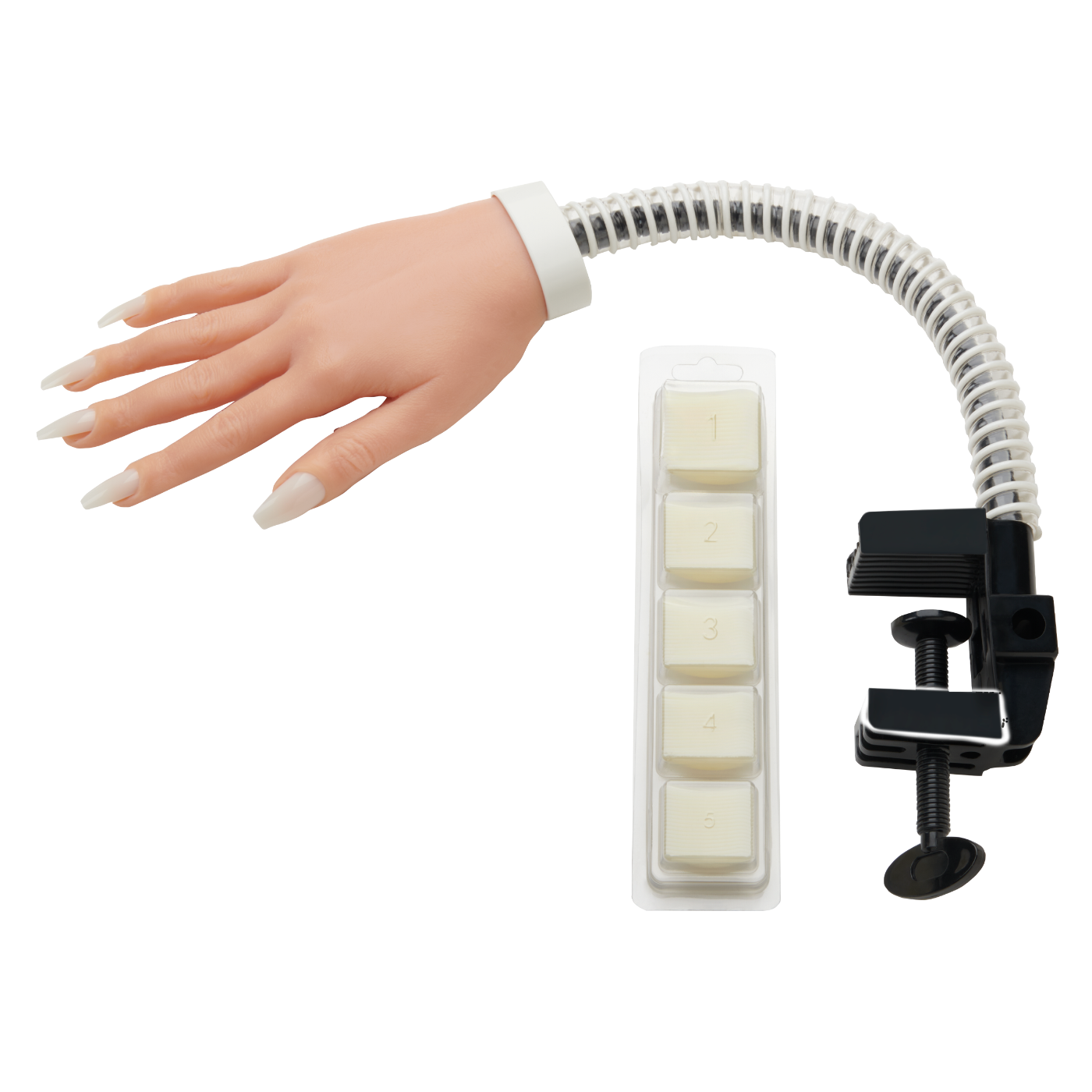 DL Pro Deluxe Flexible Practice Hand with 100 Nail Tips #DL-C581