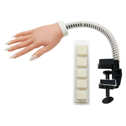 DL Pro Deluxe Flexible Practice Hand with 100 Nail Tips #DL-C581