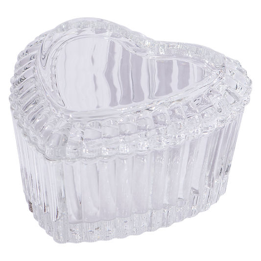 DL Pro Heart-shaped Glass Jar with Lid #DL-C442
