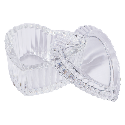 DL Pro Heart-shaped Glass Jar with Lid #DL-C442