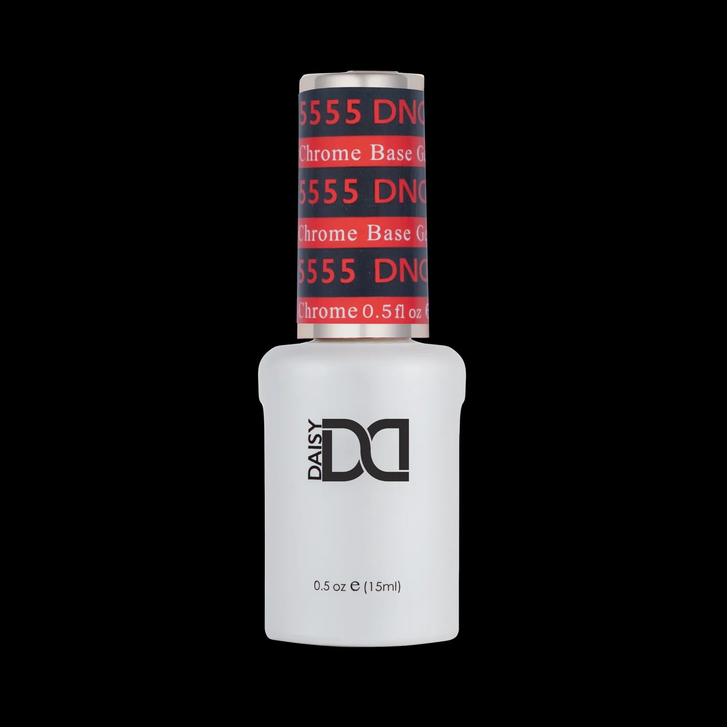 DND Chrome Base Soak Off Gel 0.5 oz Black #5555