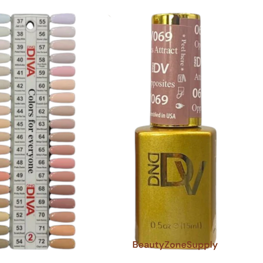 DND Diva Gel Polish 0.5 oz 069 Opposites Attract