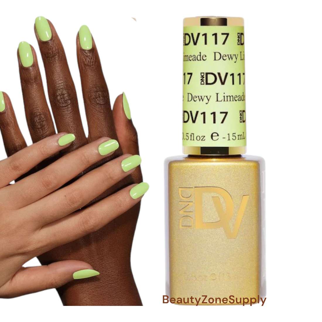 DND Diva Gel Polish 0.5 oz 117 Dewy Limeade