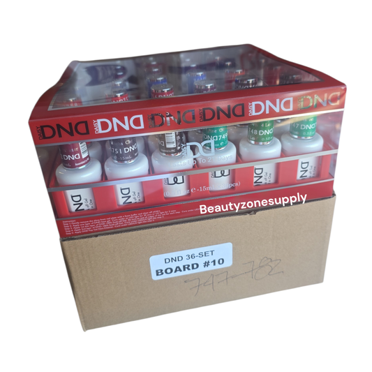 DND Gel Board Set 36 bottle with Swatches #10