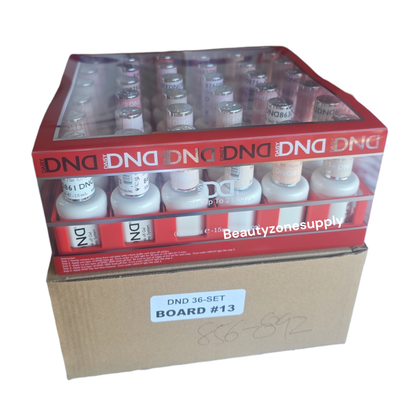 DND Gel Board Set 36 bottle #13