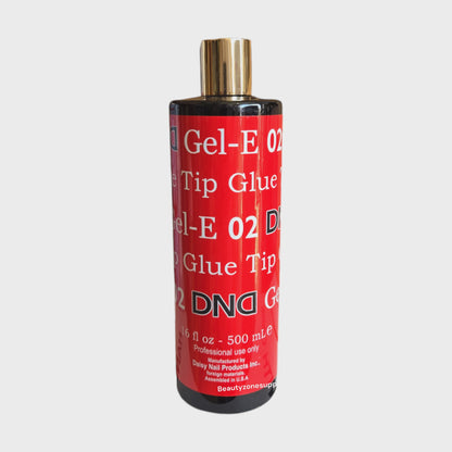 DND Soft Gel Tips E Glue Refill 500 mL 16 fl oz #02