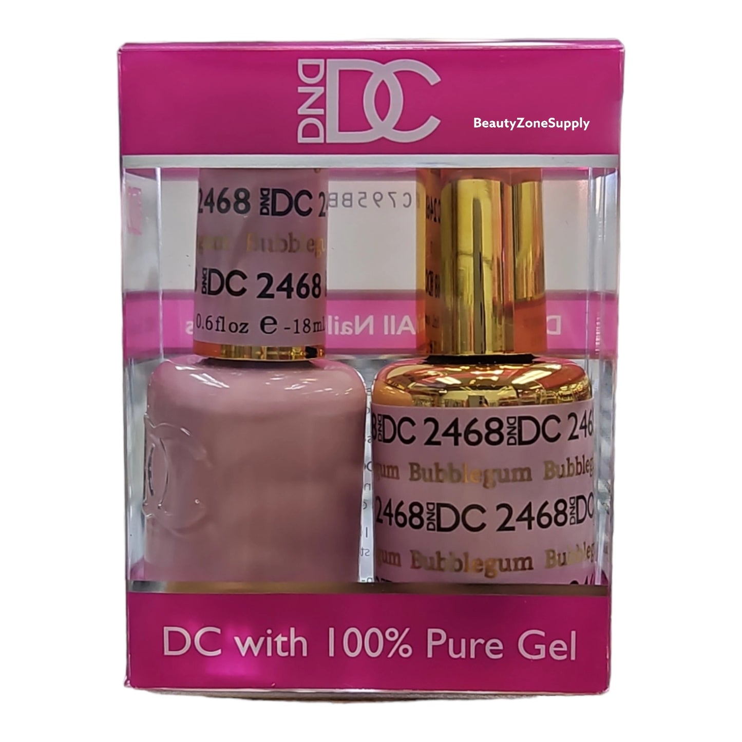 DND DC Duo Gel & Lacquer Bubblegum #2468