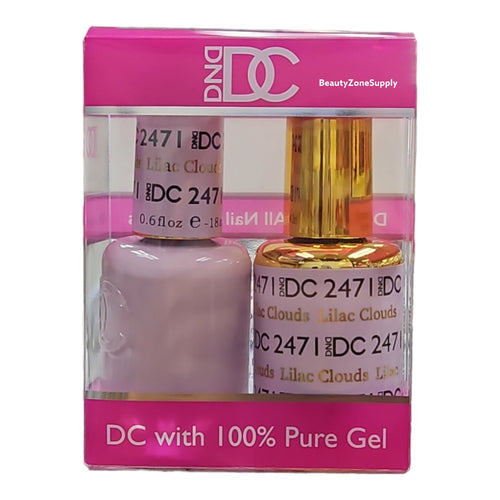 DND DC Duo Gel & Lacquer Lilac Clouds #2471