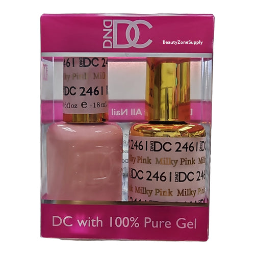 DND DC Duo Gel & Lacquer Milky Pink #2461