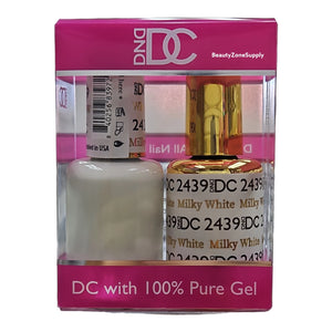 DND DC Duo Gel & Lacquer Milky White #2439