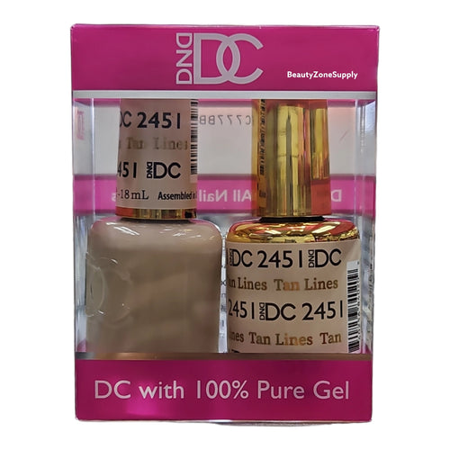 DND DC Duo Gel & Lacquer Tan Lines #2451