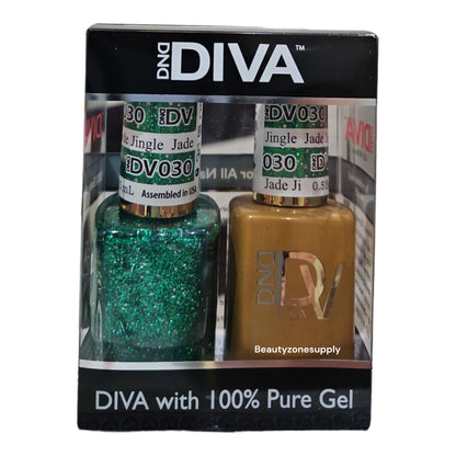 DND Diva Duo Gel & Lacquer 030 Jade Jingle