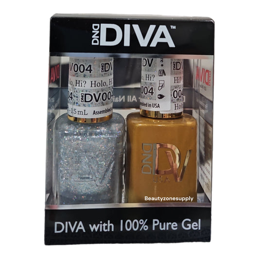 DND Diva Duo Gel & Lacquer 004 Holo, Hi?