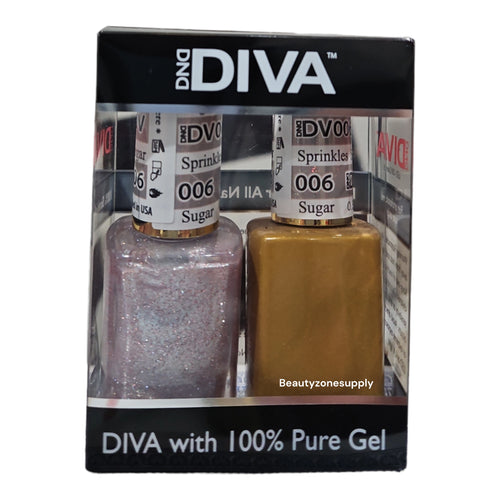 DND Diva Duo Gel & Lacquer 006 Sugar & Sprinkles