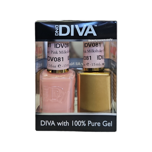 DND Diva Duo Gel & Lacquer 081 Milkshake Pink