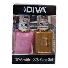 Load image into Gallery viewer, DND Diva Duo Gel &amp; Lacquer 010 Pink Glazed