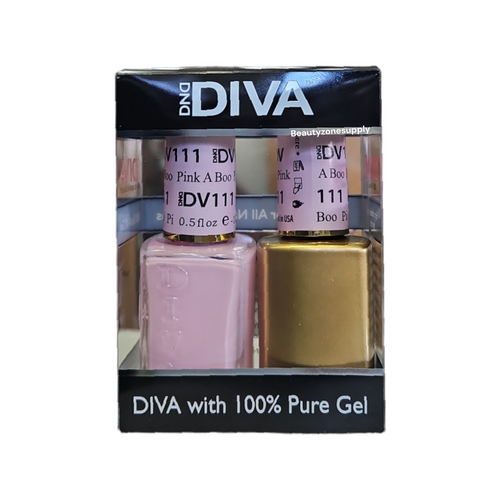 DND Diva Duo Gel & Lacquer 111 Pink A Boo