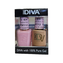 Load image into Gallery viewer, DND Diva Duo Gel &amp; Lacquer 112 Sugared Rose