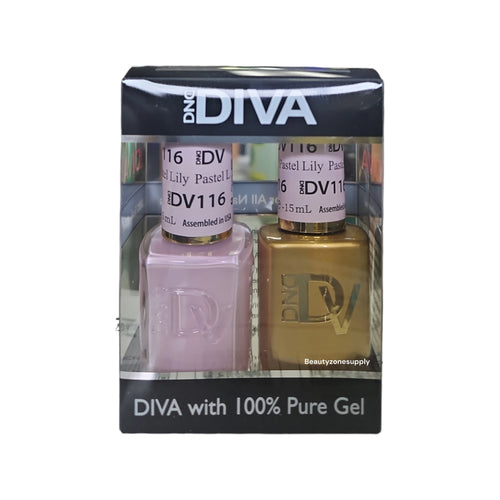 DND Diva Duo Gel & Lacquer 116 Pastel Lily