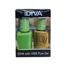 Load image into Gallery viewer, DND Diva Duo Gel &amp; Lacquer 127 Caterpillar Chronicles