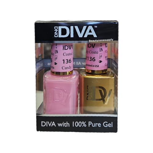 DND Diva Duo Gel & Lacquer 136 Candy Coated