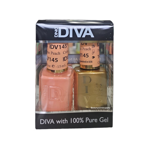 DND Diva Duo Gel & Lacquer 145 Creme Peach
