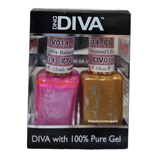 DND Diva Duo Gel & Lacquer 014 Balanced Libra