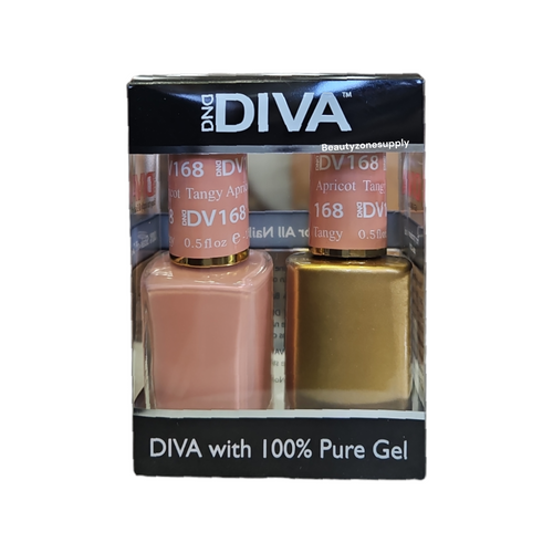 DND Diva Duo Gel & Lacquer 168 Tangy Apricot