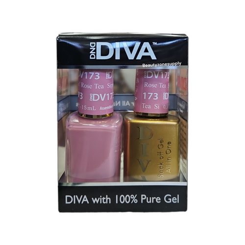 DND Diva Duo Gel & Lacquer 173 Sippin' Rose Tea