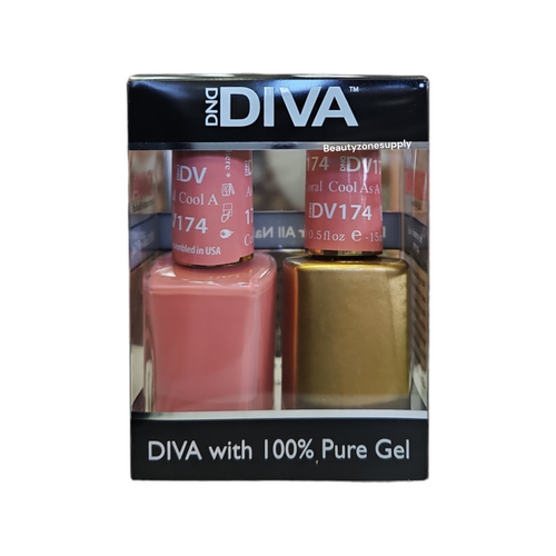 DND Diva Duo Gel & Lacquer 174 Cool As A Coral