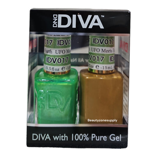 DND Diva Duo Gel & Lacquer 017 UFO Meets Earth