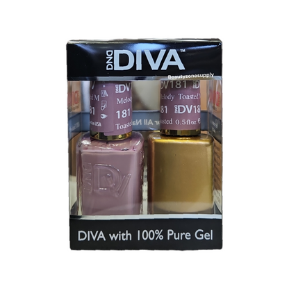 DND Diva Duo Gel & Lacquer 181 Toasted Melody