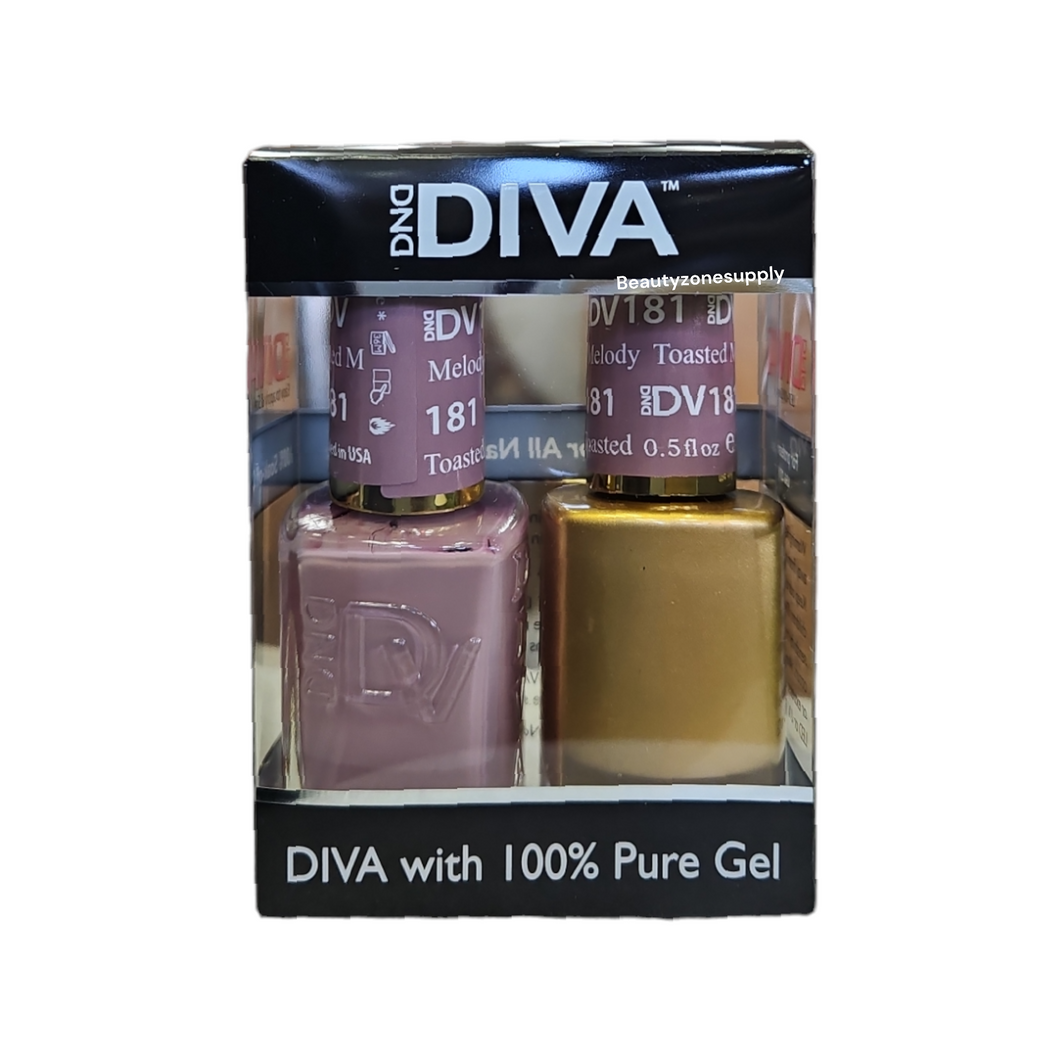 DND Diva Duo Gel & Lacquer 181 Toasted Melody