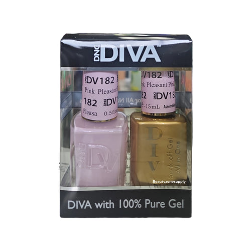 DND Diva Duo Gel & Lacquer 182 Pleasant Pink