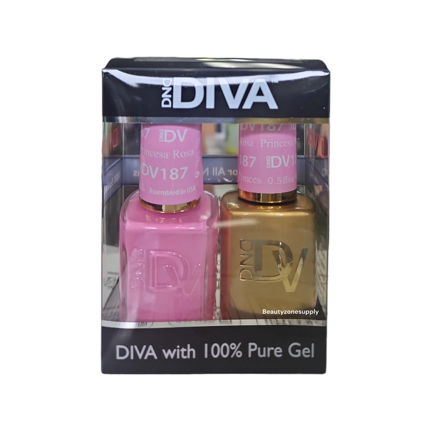 DND Diva Duo Gel & Lacquer 187 Princesa Rosa