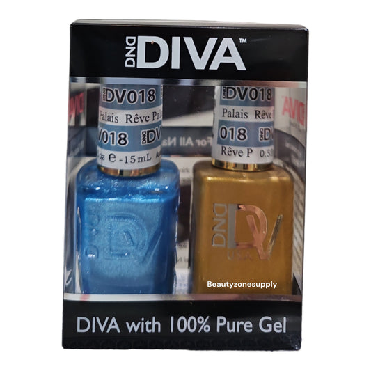 DND Diva Duo Gel & Lacquer 018 Reve Palais