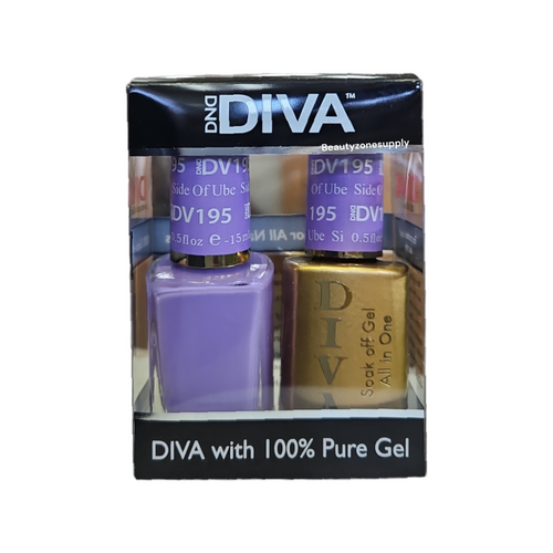 DND Diva Duo Gel & Lacquer 195 Side Of Ube