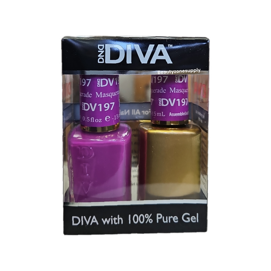 DND Diva Duo Gel & Lacquer 197 Masquerade