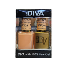 Load image into Gallery viewer, DND Diva Duo Gel &amp; Lacquer 205  Papaya Pop