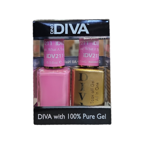 DND Diva Duo Gel & Lacquer 211 What A Tease