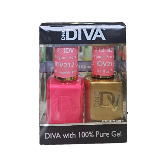 DND Diva Duo Gel & Lacquer 212 Sour Bubblegum