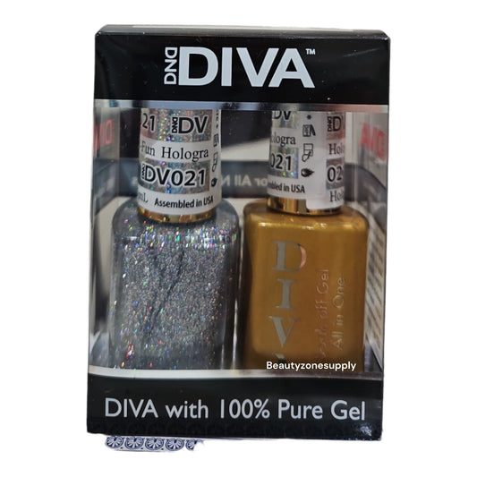 DND Diva Duo Gel & Lacquer 021 Hologra-fun